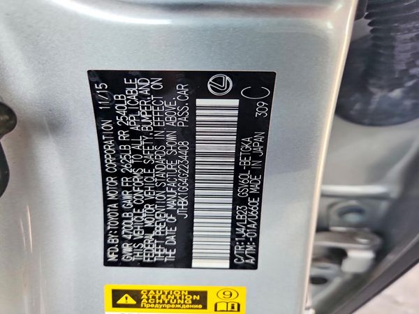 2016 LEXUS ES 350