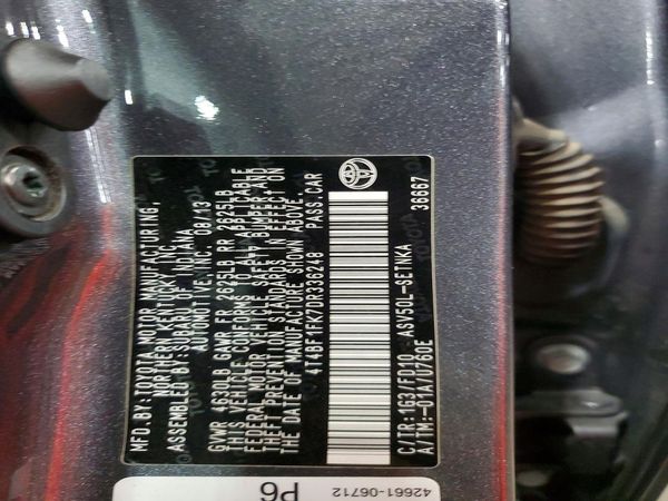 2013 TOYOTA CAMRY