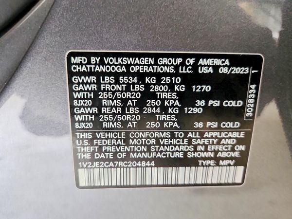 2024 VOLKSWAGEN ATLAS CROSS SPORT