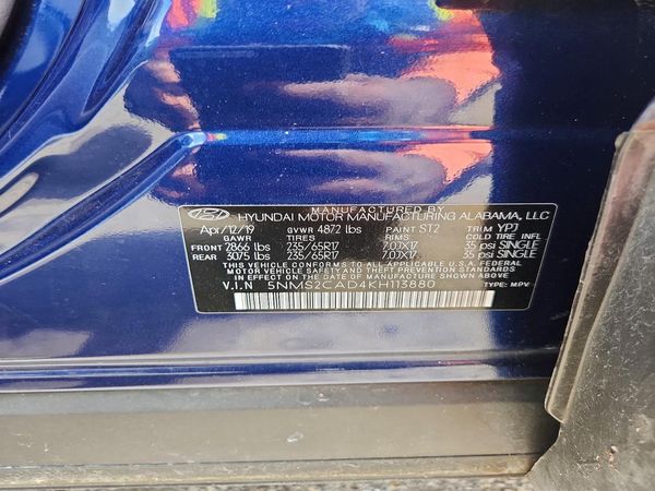 2019 HYUNDAI SANTA FE SE