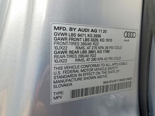 2021 AUDI Q8