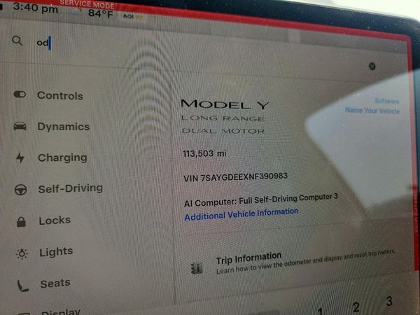 2022 TESLA MODEL Y