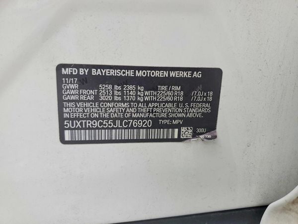 2018 BMW X3 sDrive30i