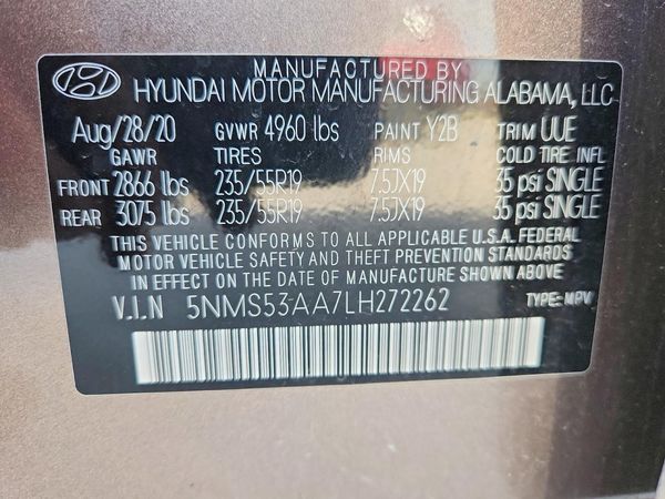 2020 HYUNDAI SANTA FE Limited