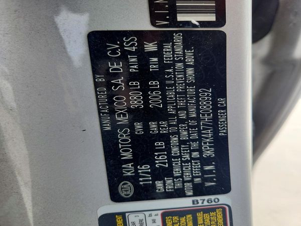 2017 KIA FORTE LX Base
