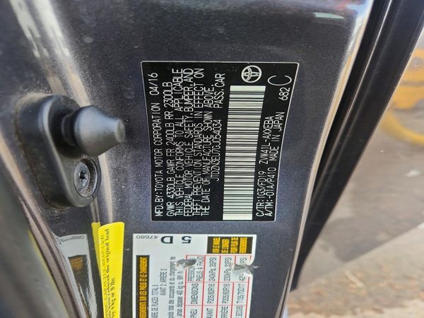 2016 TOYOTA PRIUS V