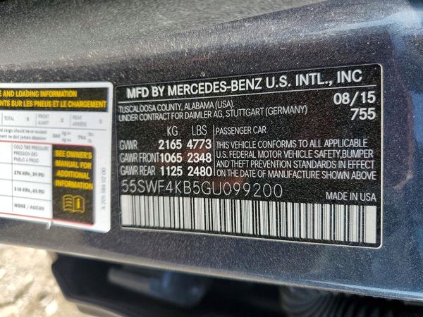2016 MERCEDES-BENZ C C300-4M