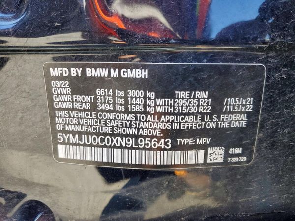2022 BMW X5 X5 M/M Competition