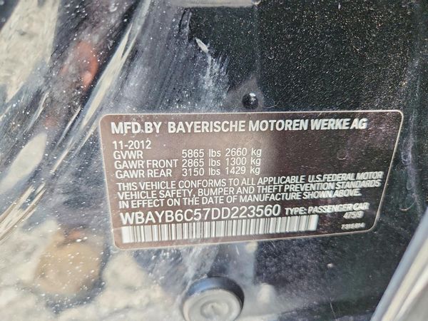 2013 BMW 750