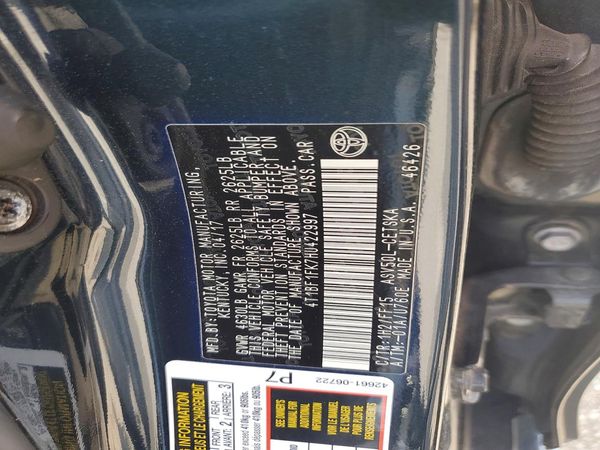 2017 TOYOTA CAMRY LE/SE/XLE/XSE