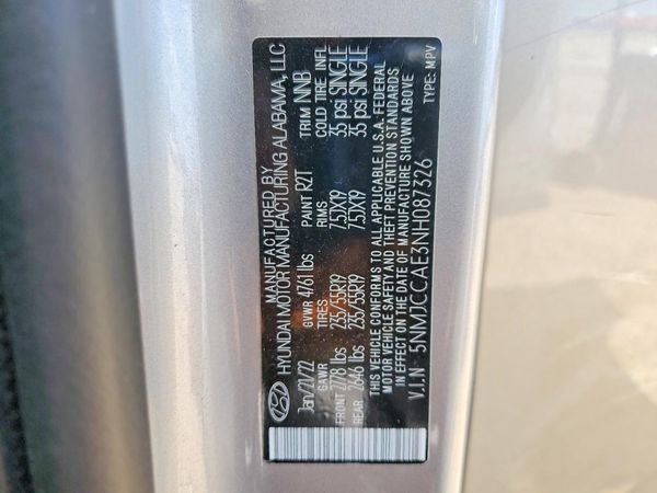 2022 HYUNDAI TUCSON SEL Premium Pkg