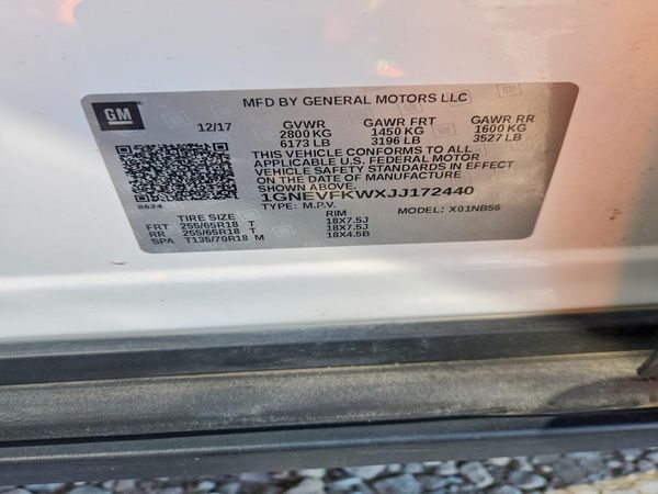 2018 CHEVROLET TRAVERSE LS
