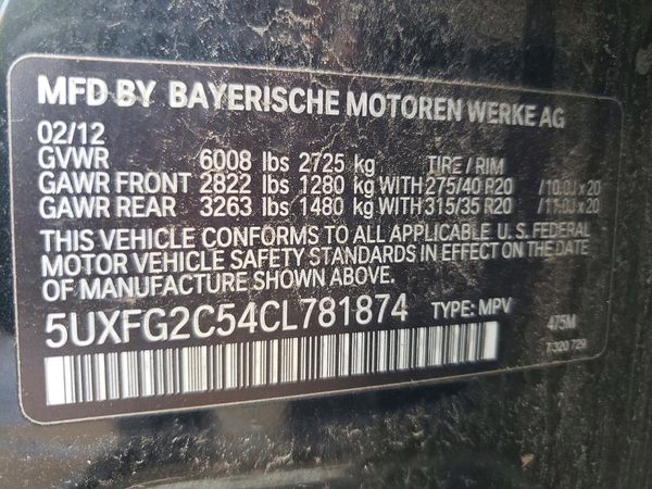 2012 BMW X6 xDrive35i