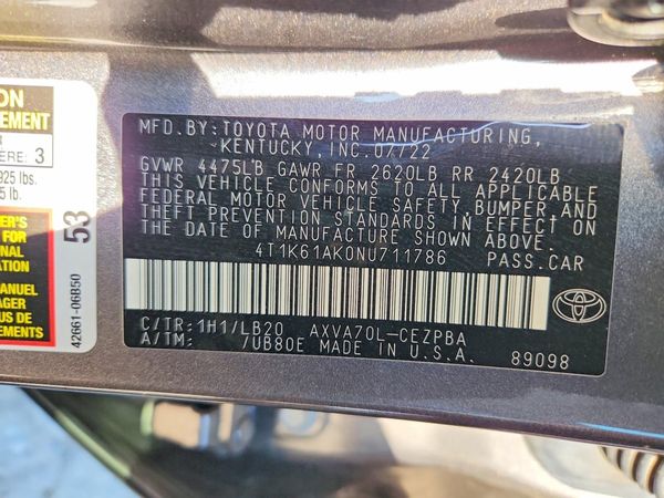 2022 TOYOTA CAMRY XSE