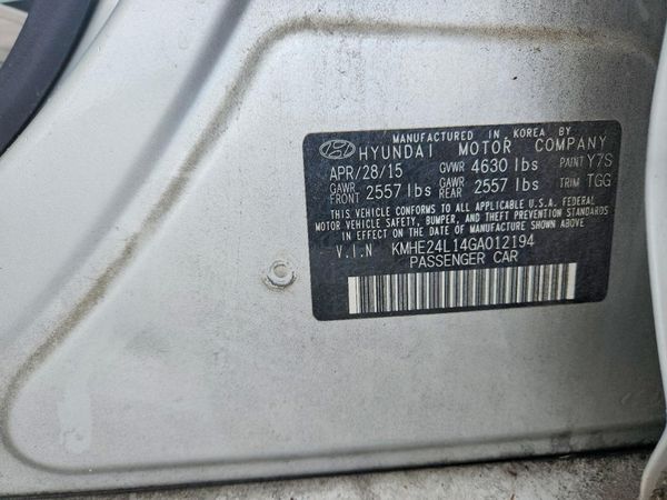 2016 HYUNDAI SONATA GL (Middle-Low)