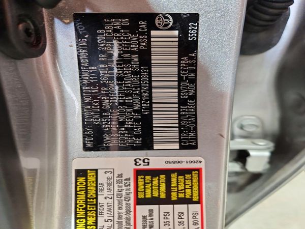 2019 TOYOTA CAMRY XLE/XSE