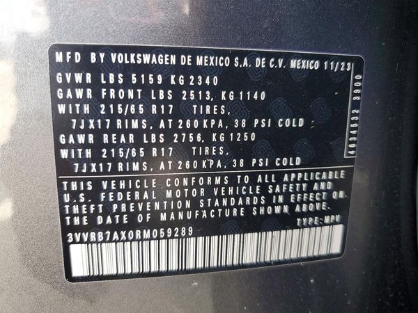 2024 VOLKSWAGEN TIGUAN