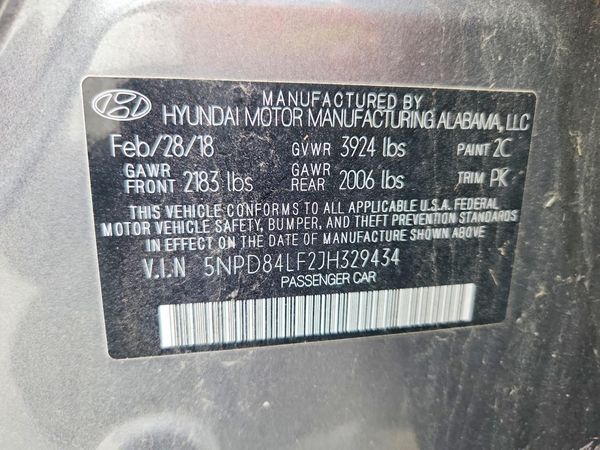 2018 HYUNDAI ELANTRA