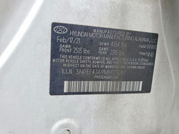 2021 HYUNDAI SONATA SEL Convenience