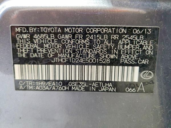 2014 LEXUS IS 250