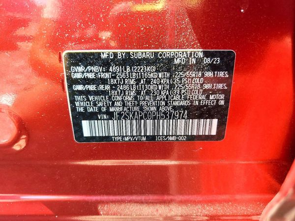 2023 SUBARU FORESTER