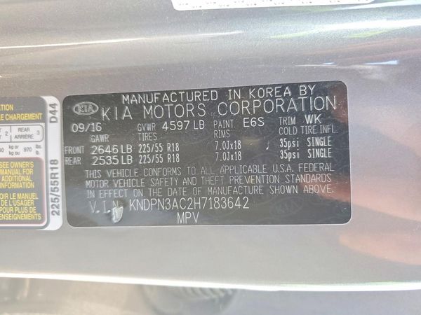 2017 KIA SPORTAGE