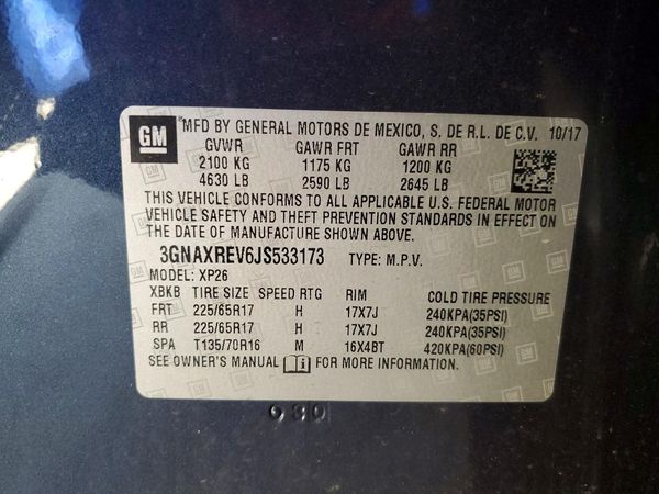 2018 CHEVROLET EQUINOX LS
