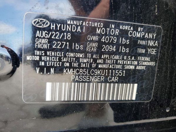 2019 HYUNDAI IONIQ Limited (HEV)