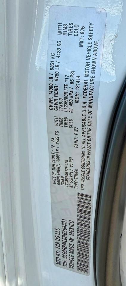 2024 RAM 3500 LARAMIE MEGA CAB 4X4