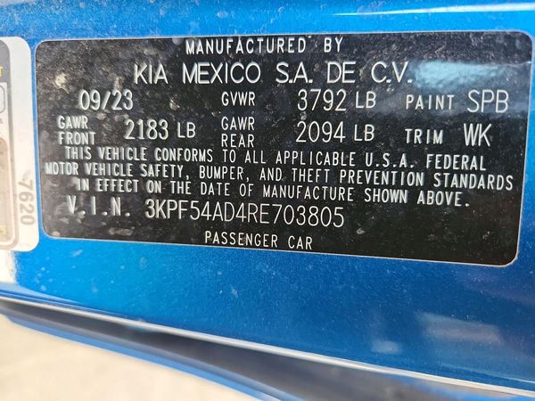 2024 KIA FORTE GT Line