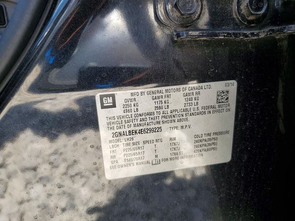 2014 CHEVROLET EQUINOX 1LT