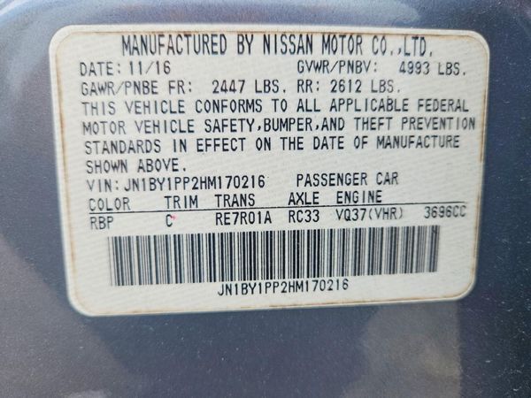 2017 INFINITI Q70L