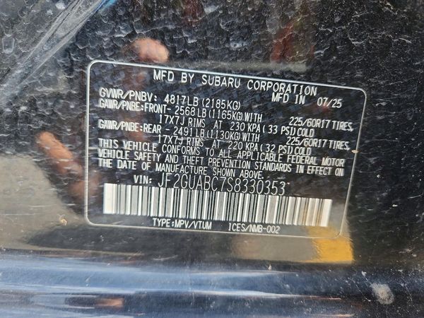 2025 SUBARU CROSSTREK Base
