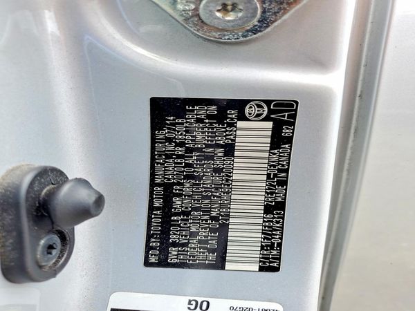 2014 TOYOTA COROLLA L/LE