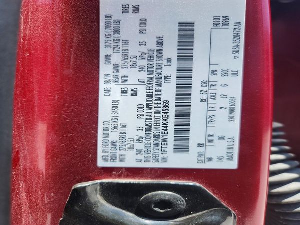 2019 FORD F150