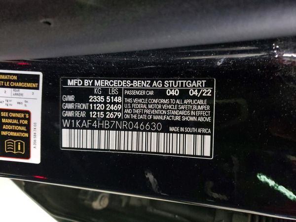 2022 MERCEDES-BENZ C C300 4MATIC
