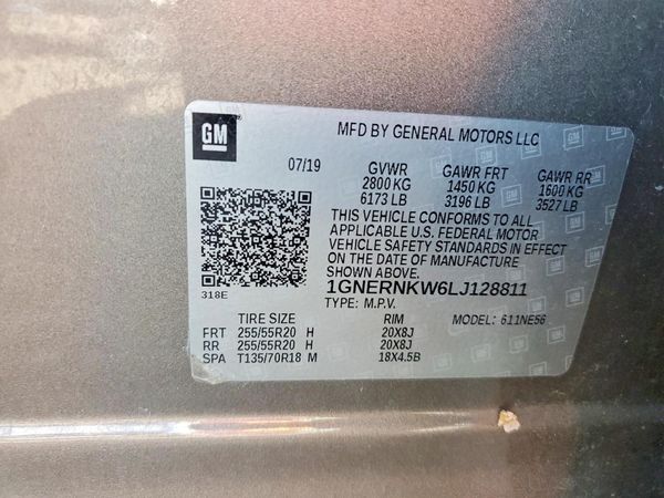 2020 CHEVROLET TRAVERSE High Country