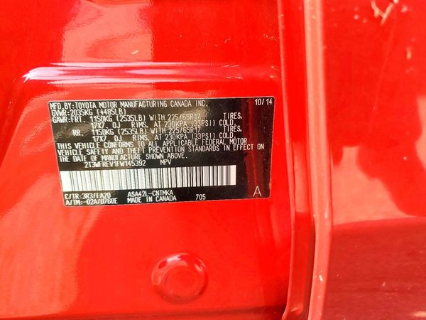 2015 TOYOTA RAV4 XLE (M Grade)