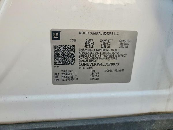 2020 CHEVROLET TRAVERSE