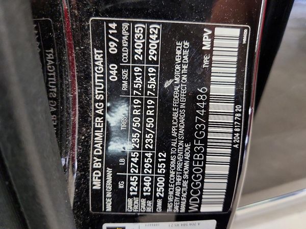 2015 MERCEDES-BENZ GLK GLK250 BLUETEC 4-MATIC