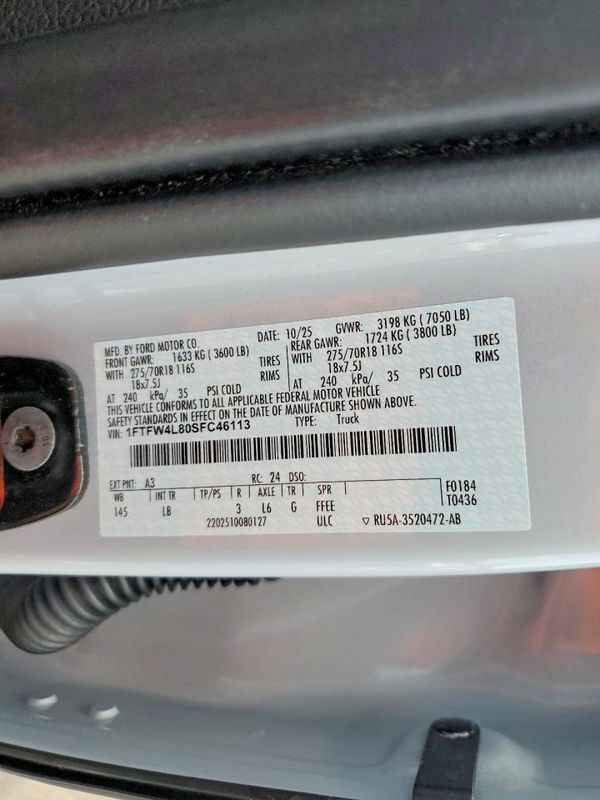 2025 FORD F150 Tremor