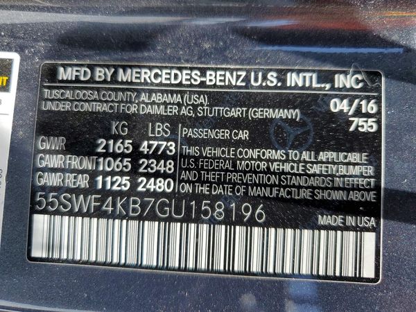 2016 MERCEDES-BENZ C C300-4M
