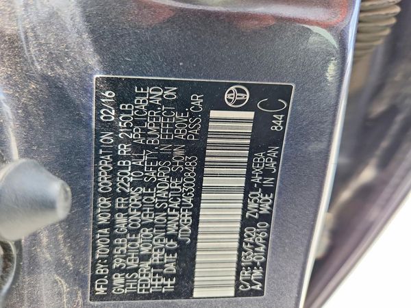 2016 TOYOTA PRIUS