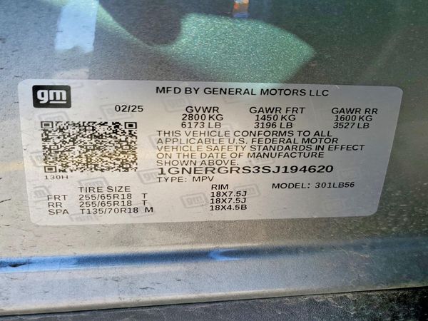 2025 CHEVROLET TRAVERSE LT