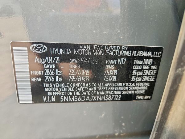 2022 HYUNDAI SANTA FE