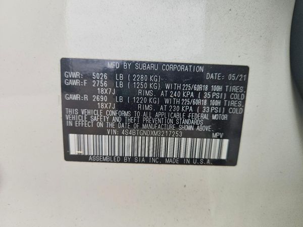 2021 SUBARU OUTBACK