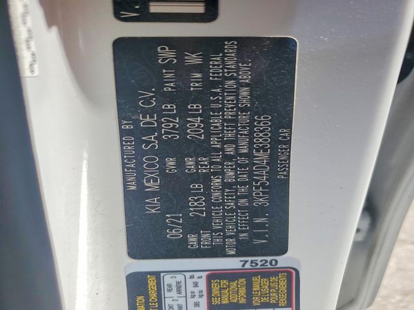 2021 KIA FORTE EX