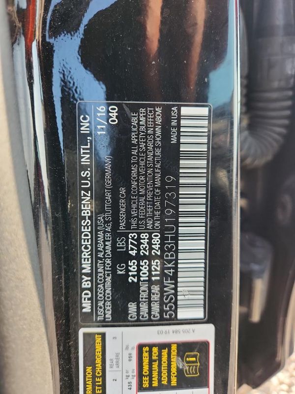 2017 MERCEDES-BENZ C