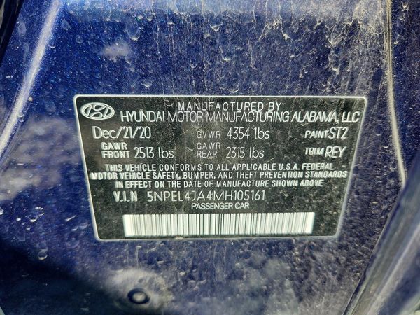 2021 HYUNDAI SONATA SEL