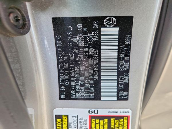 2021 LEXUS ES 350 350 F Sport